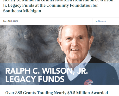 Ralph C. Wilson, Jr. Legacy Funds awards Bridge To Bay Trail grant for purchase of kiosks and signs